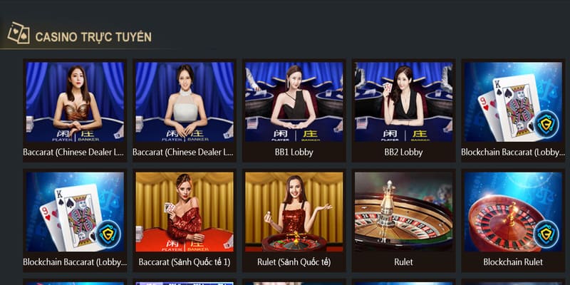 Hội viên được tham gia vào các trò chơi casino Mb66 ăn khách hàng đầu